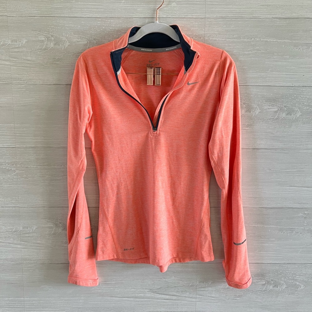 Nike✨ Dri-fit Running Long Sleeve 1/2 Zip